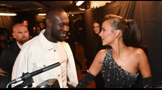 Maya Jama shares flirtatious messages with Stormzy about her revealing outfit.