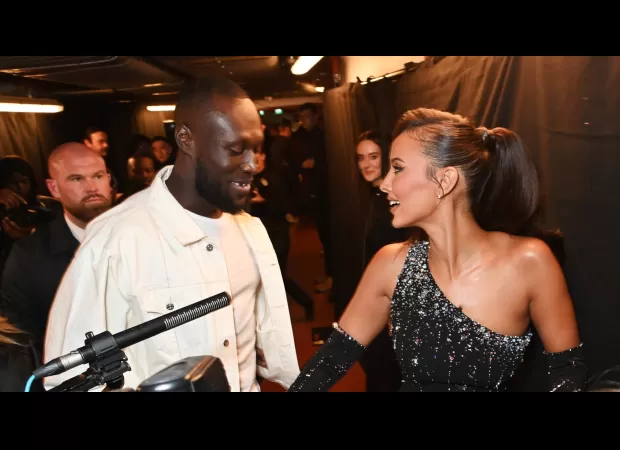 Maya Jama shares flirtatious messages with Stormzy about her revealing outfit.