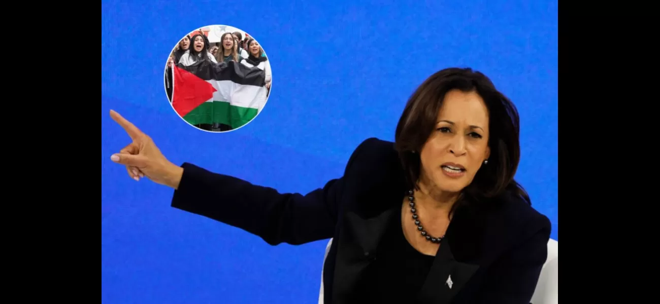 Protesters disrupt Harris' tour advocating for reproductive rights, showing support for Palestine.