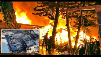 Aircraft disaster claims three lives at waterfront trailer community.