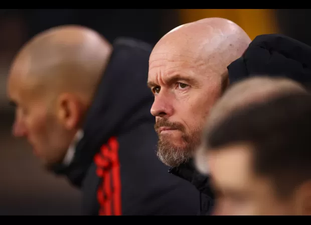 A Man Utd player was angry while sitting on the bench as his team lost to Wolves.
