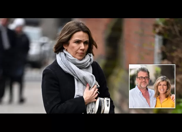 Susanna Reid and Ben Shephard attend Derek Draper's funeral to show support for Kate Garraway. #solemn #support #funeral