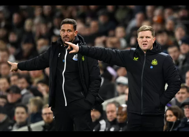 Newcastle's Jason Tindall takes a shot at Unai Emery for not shaking hands.