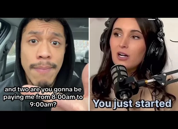 A young worker lets their boss know they can't make an 8am meeting because they will be at the gym.