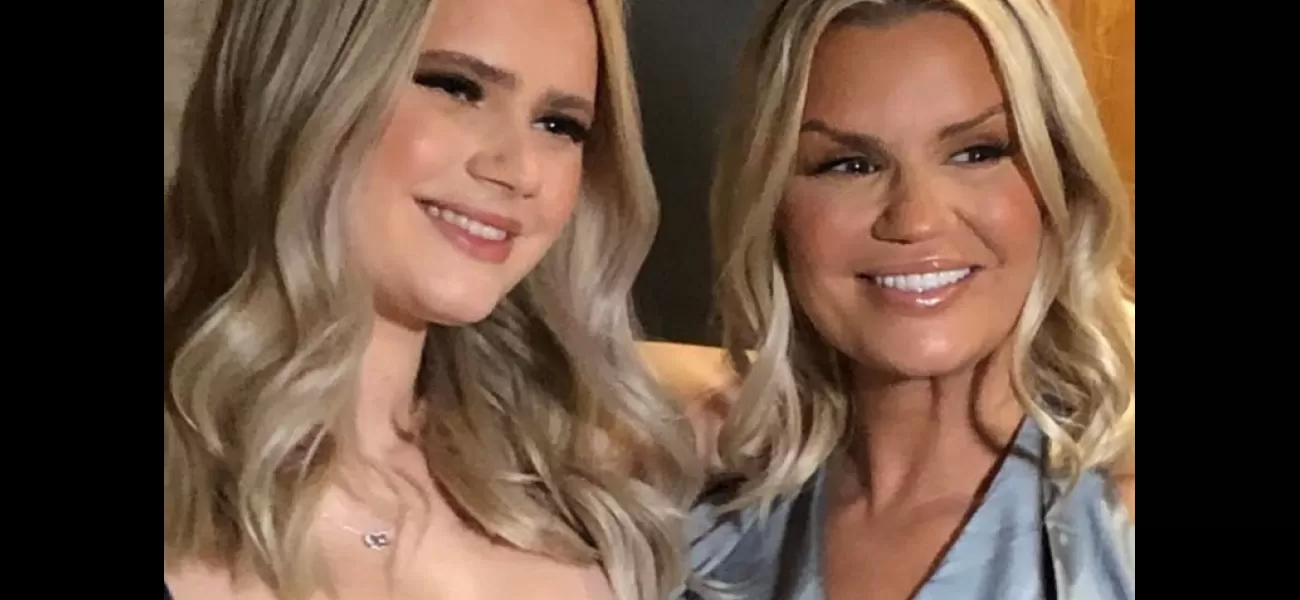 Kerry Katona and her daughter Lilly-Sue McFadden look almost identical at Lilly's 21st birthday party.
