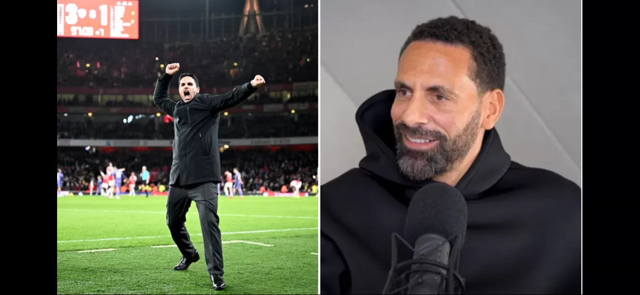 Rio Ferdinand criticizes Mikel Arteta for excessive celebration and calls Arsenal 