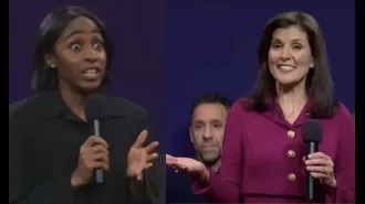 Nikki Haley joins in on SNL joke, but some are curious.