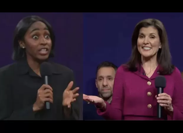 Nikki Haley joins in on SNL joke, but some are curious.