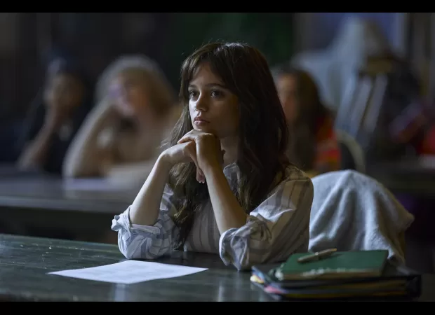 Jenna Ortega, 21, and Martin Freeman, 52, cause concern among movie viewers with strange bedroom scene.