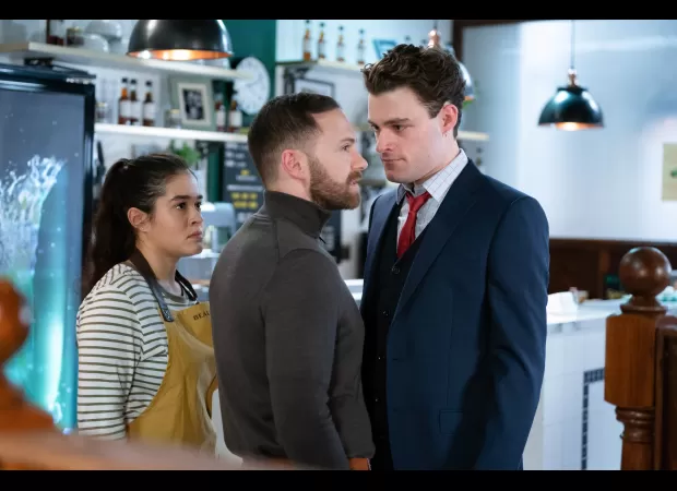 Johnny Carter is back on EastEnders and he's ready to unleash his anger on Dean Wicks in a violent showdown.