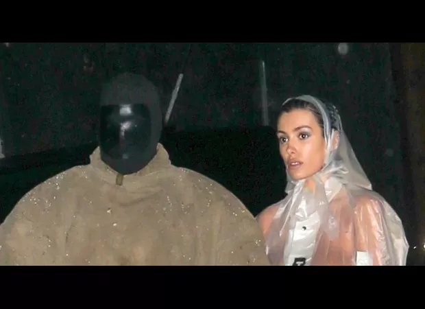 Kanye West's attempt to steal attention from his wife, Bianca Censori, and her see-through poncho is unsuccessful.