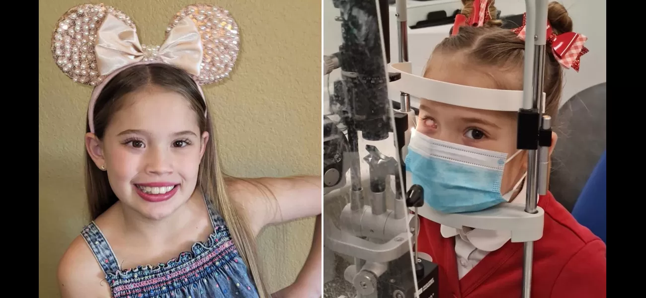 A 9-year-old girl has a bionic replacement for her missing eye that lights up in the dark.