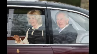 King Charles greets crowd from vehicle for first time since cancer diagnosis