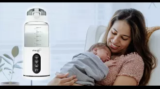 Moms and dads swear by this travel-friendly bottle heater for making night-time feedings easier. We're taking notes!