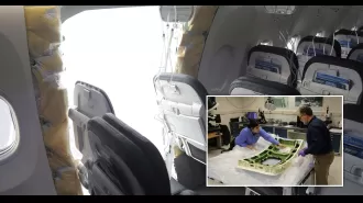 A plane door at 16,000ft had four key bolts missing when it blew out.