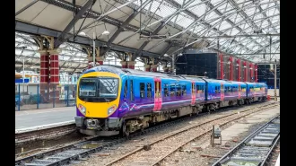 Someone passed away on a train due to a medical issue.