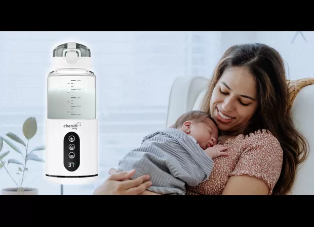Moms and dads swear by this travel-friendly bottle heater for making night-time feedings easier. We're taking notes!
