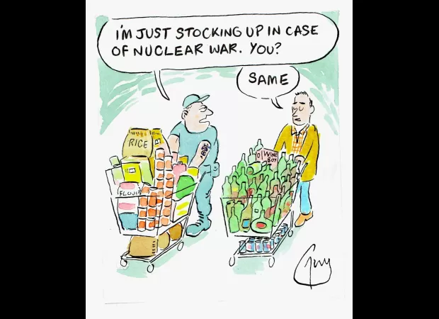 Guy Venables creates the Metro cartoon.