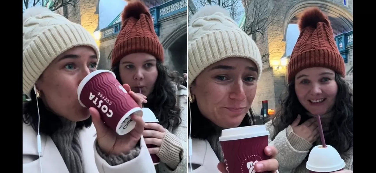 Confused tourists after experiencing Costa Coffee for the first time.