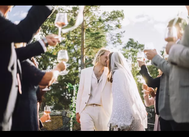 We just got married and discussing our wedding is incredibly arousing.