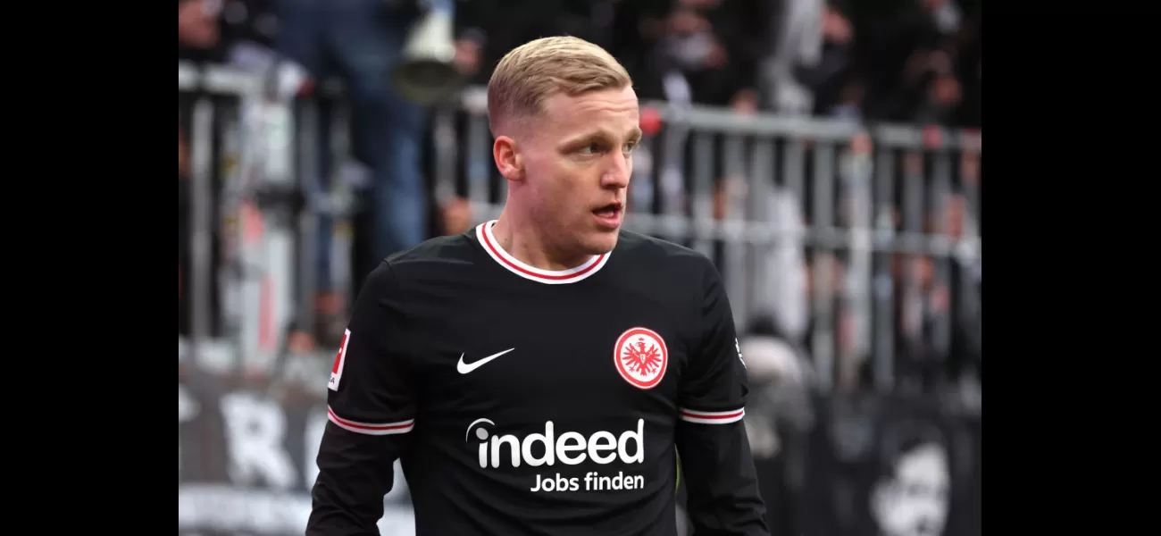 Frankfurt coach says sorry to Man Utd's van de Beek for not playing him in Europa match.