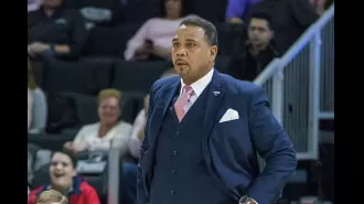 Georgetown's Coach Cooley responds to heckler after team's recent defeat.
