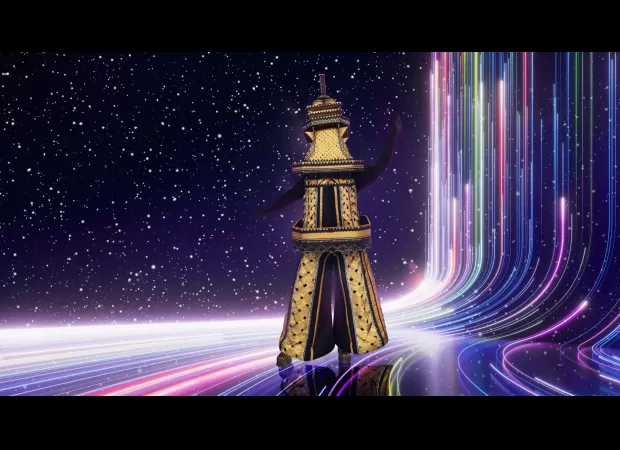 80s pop star unmasked as Eiffel Tower on The Masked Singer.