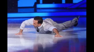 Fans of Dancing On Ice are angry about perceived bias towards contestant Ryan Thomas after he falls twice on the ice.