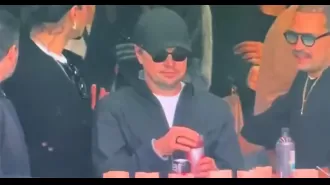 Spongebob takes a jab at Leonardo DiCaprio's preference for younger women during Super Bowl.