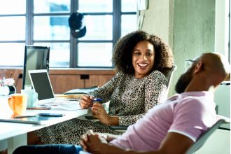 Valentine's Day is causing love to blossom in the workplace for Black American workers.