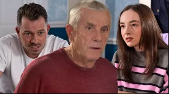 Jack Osborne from Hollyoaks is devastated when his teenage granddaughter Frankie accuses him of something shocking.