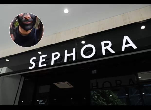 Sephora worker confronts white teens wearing blackface as their mothers look on.