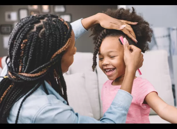 A hair salon for non-Black adoptive parents to learn how to style their Black children's hair.