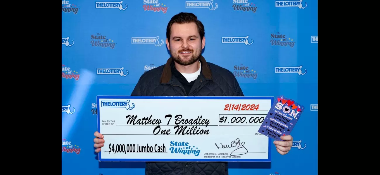 A mother's Valentine's Day card brings her son a million-dollar win.