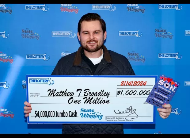 A mother's Valentine's Day card brings her son a million-dollar win.
