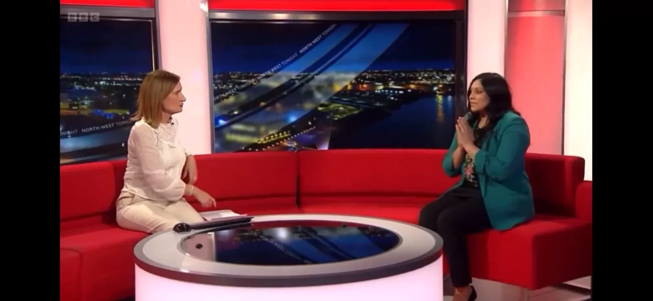 Woman's mistake on live BBC broadcast spoils family's surprise event.