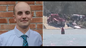 Dead woman in river inside police car, last call by cop was eerie.