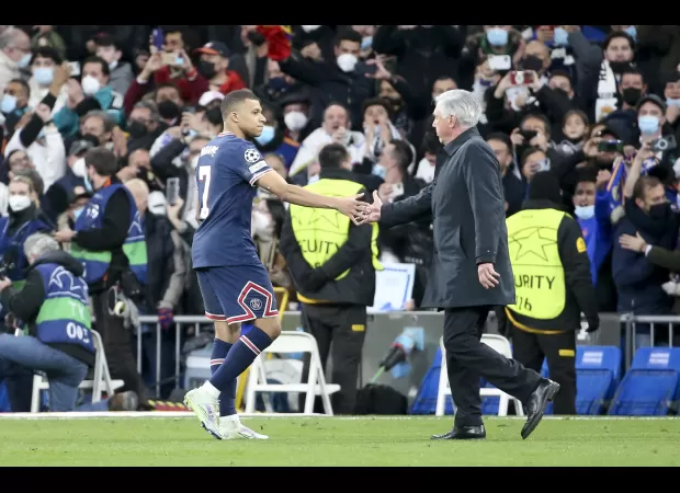 Real Madrid manager Carlo Ancelotti responds to Kylian Mbappe's potential transfer in a public statement.