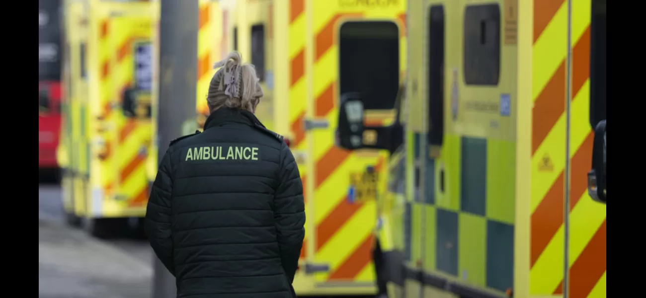 An elderly woman died after waiting three hours for an ambulance that never arrived.