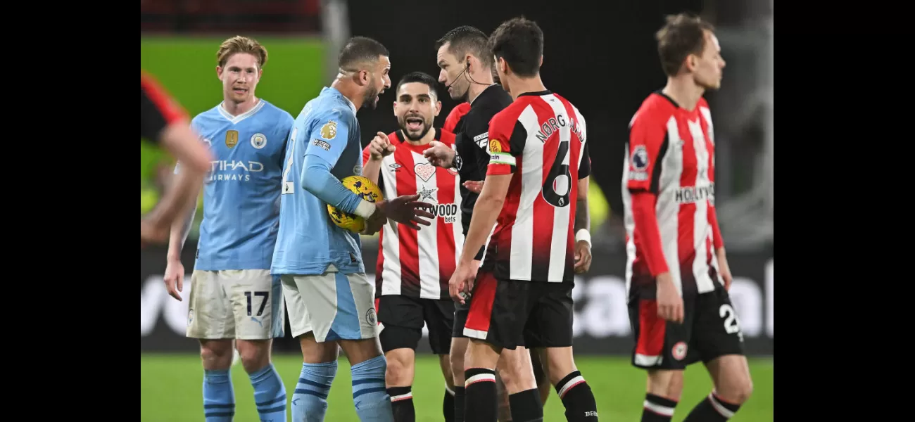 Neal Maupay denies mentioning Kyle Walker's kids during argument on field.