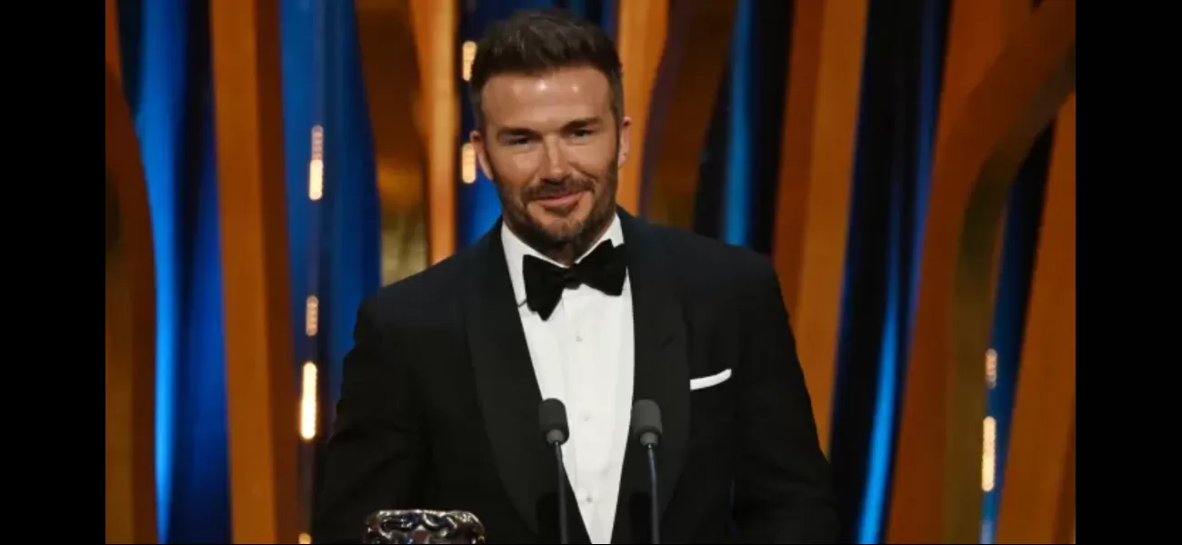 David Beckham's one word at the Baftas causes outrage among British people.