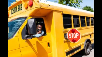 Bus driver in Kentucky purchases pajamas for 3rd grader so they can join in on Pajama Day at school.