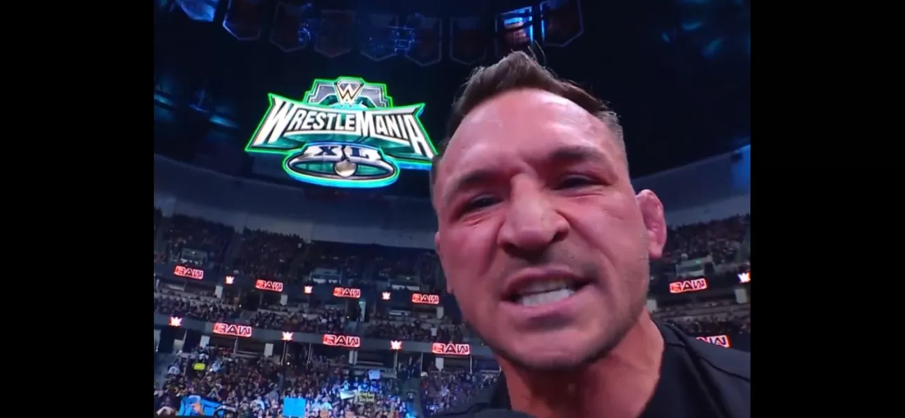 Michael Chandler impressively challenges Conor McGregor on WWE Raw with an amazing speech.