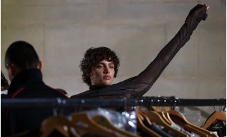 Bobby Brazier impresses with his striking appearance at London Fashion Week catwalk.