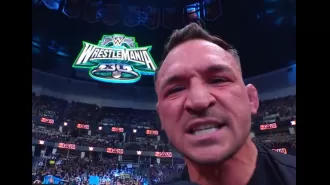 Michael Chandler impressively challenges Conor McGregor on WWE Raw with an amazing speech.
