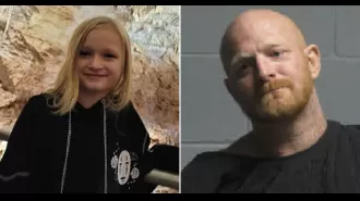 Young girl found dead in river, tied to a rock by a family friend who had walked her to the school bus.