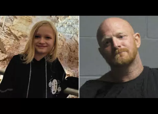 Young girl found dead in river, tied to a rock by a family friend who had walked her to the school bus.