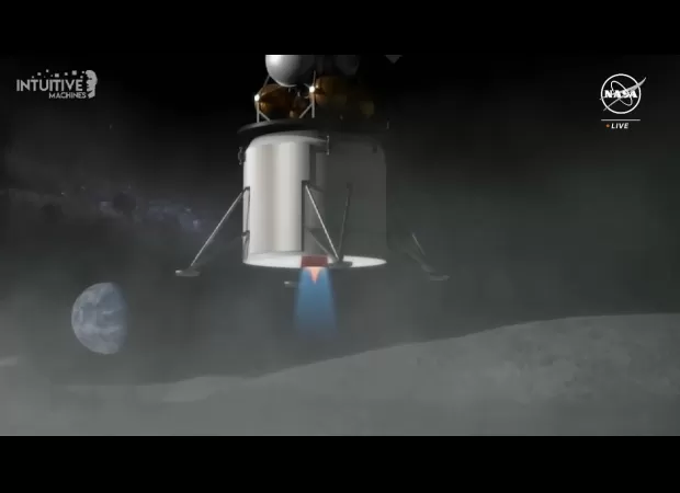 The moon has been reached by the commercial spacecraft Odysseus for the first time.