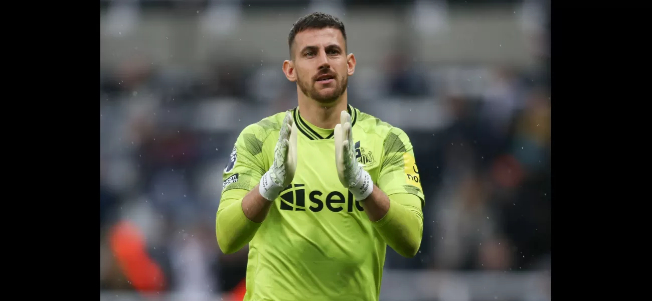 Newcastle's goalkeeper Martin Dubravka will not play against Arsenal.