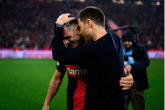 Xabi Alonso comments on being tricked by Granit Xhaka's celebration after his goal.